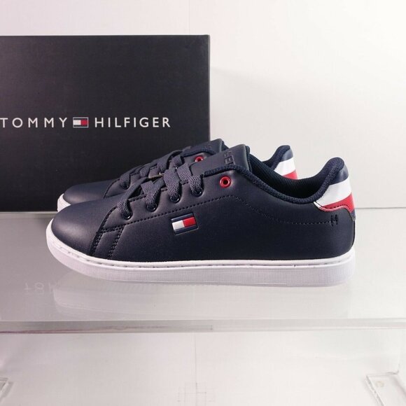 Tommy Hilfiger Iconic Court Sneaker TH100015C Navy - Picture 2 of 9